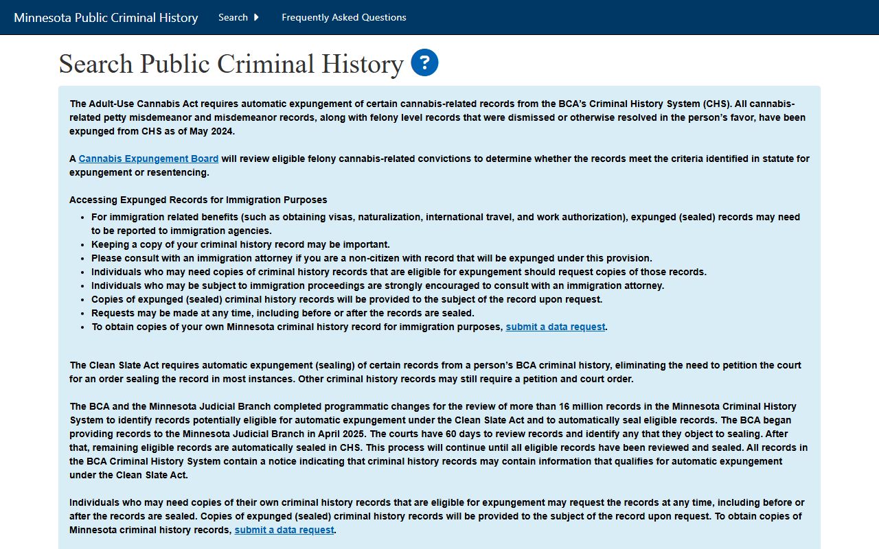Kandiyohi County arrest records BCA criminal history charge lookup