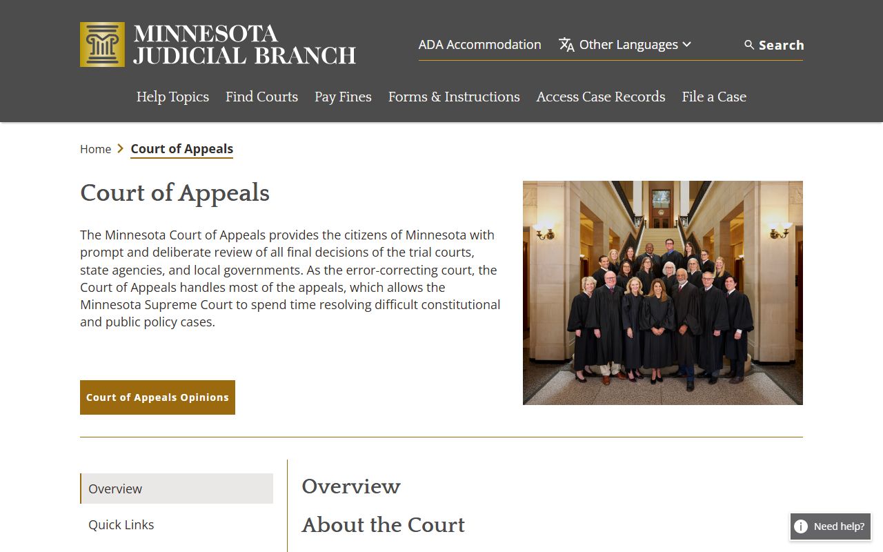 Kandiyohi County District Court Minnesota Court of Appeals information