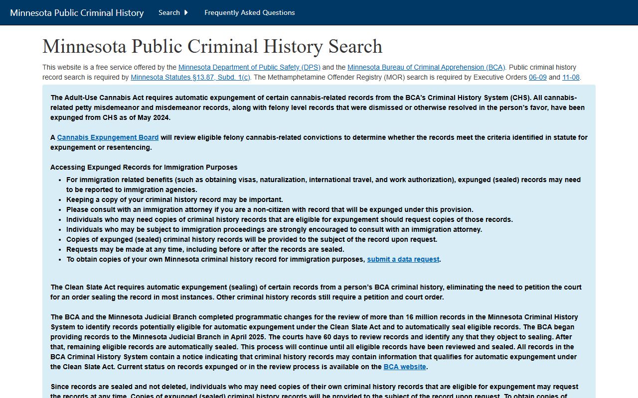 Kandiyohi County court records BCA and MCRO search reference