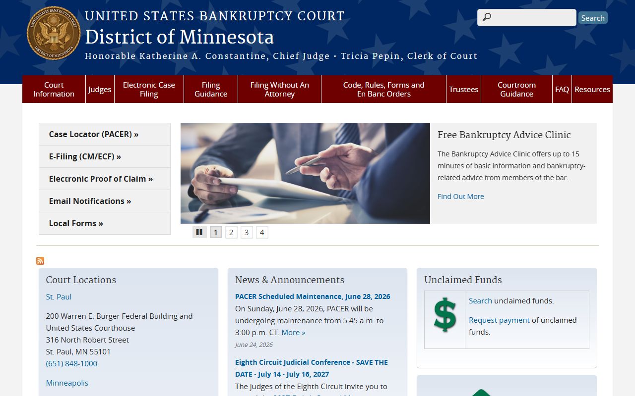 Kandiyohi County court records federal bankruptcy court resource